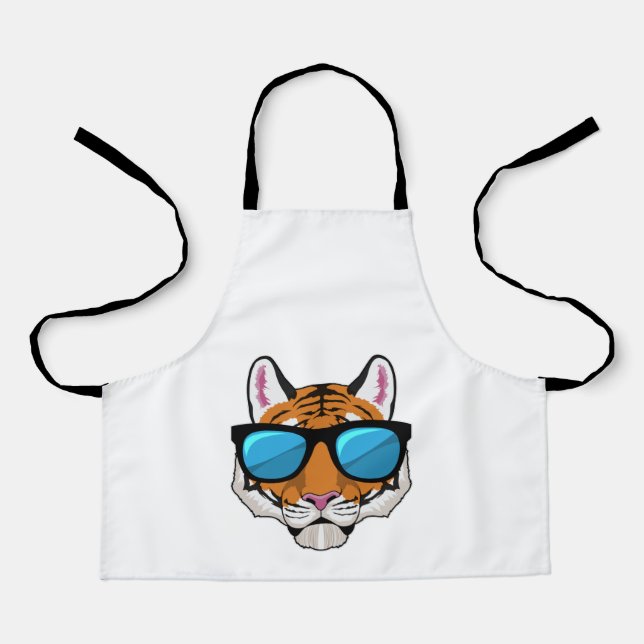 Tiger with Sunglasses Apron (Front)