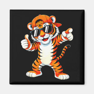 Tiger with sunglasses tiger animal tiger men women magnet