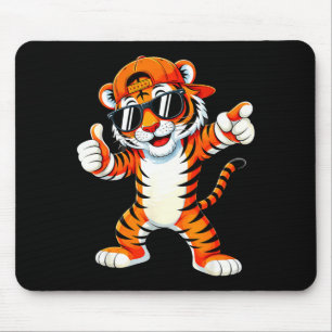 Tiger with sunglasses tiger animal tiger men women mouse mat