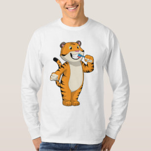 Tiger with Toothbrush T-Shirt