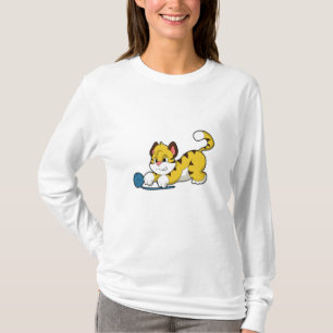 Tiger with Woll yarn ball T-Shirt