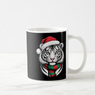 Tiger Xmas Santa Hat F Christmas Costume  Coffee Mug