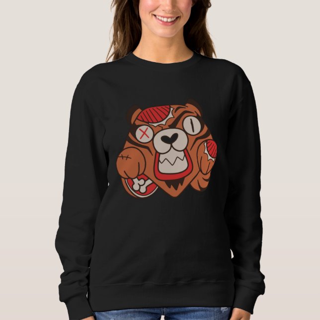 Tiger zombie death sweatshirt (Front)