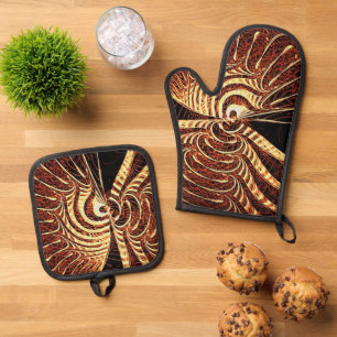 Tigerfish Oven Mitt & Pot Holder Set