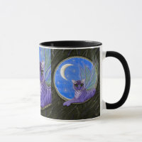 Tigerpixie Fairy Tiger Purple Fantasy Cat Art Mug