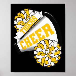 Tigers Cheer Ck To School Cheerleading Spirit Gy Poster