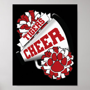 Tigers Cheerleading Ck To School Cheer Team Spirit Poster