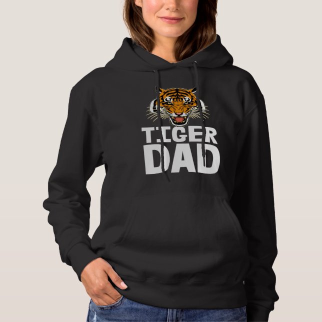 Tigers Dad  Roaring Tiger Tees Men's Tiger Face (Front)