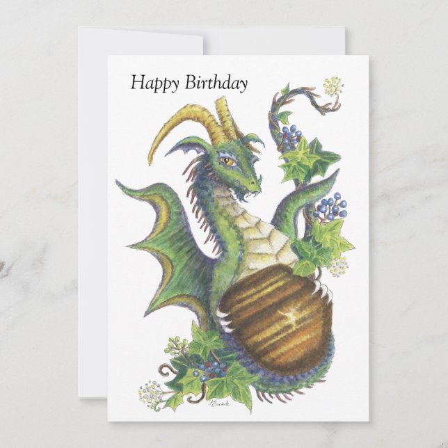 Tiger's Eye (Capricorn) - Birthday card (Front)