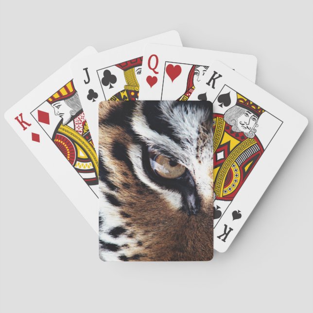 Tiger's eye playing cards (Back)
