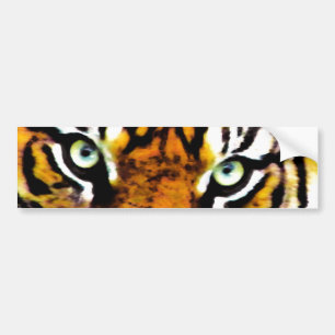 TIGER'S EYE'S_ BUMPER STICKER