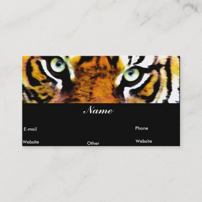 Tigers Eyes_ Business Cards (Front)