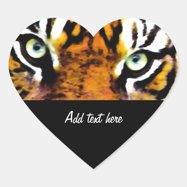 TIGER'S EYE'S_ HEART STICKER (Front)