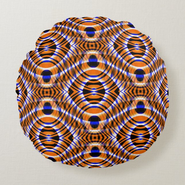 Tiger's eyes...... round cushion (Front)