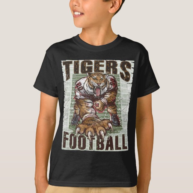 Tigers Football Rocks by Mudge Studios T-Shirt (Front)