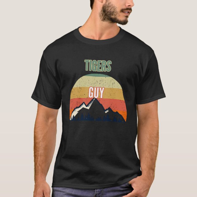 Tigers  for Men Tigers Guy T-Shirt (Front)