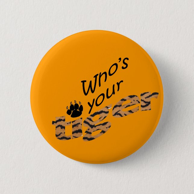 TIGERS FUN 6 CM ROUND BADGE (Front)
