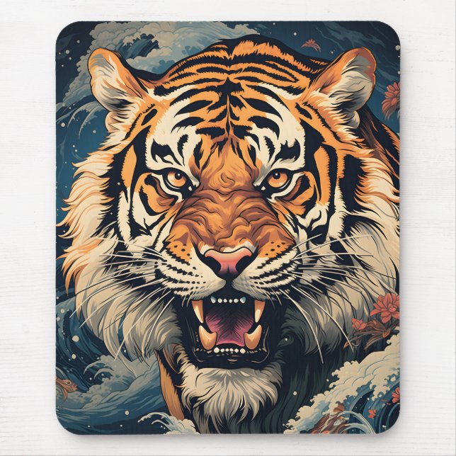 Tiger's Fury Mouse Mat (Front)