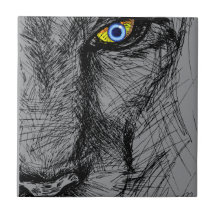 Tiger's Gaze Ceramic Tile
