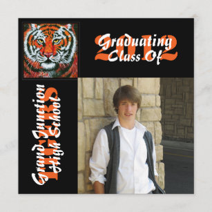 Tigers Graduation Announcement with photo