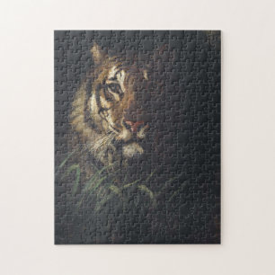 Tiger's Head (by Abott Handerson Thayer) Jigsaw Puzzle