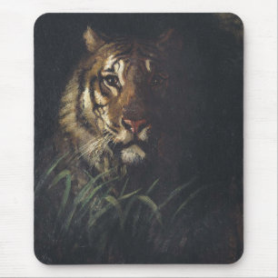 Tiger's Head (by Abott Handerson Thayer) Mouse Mat