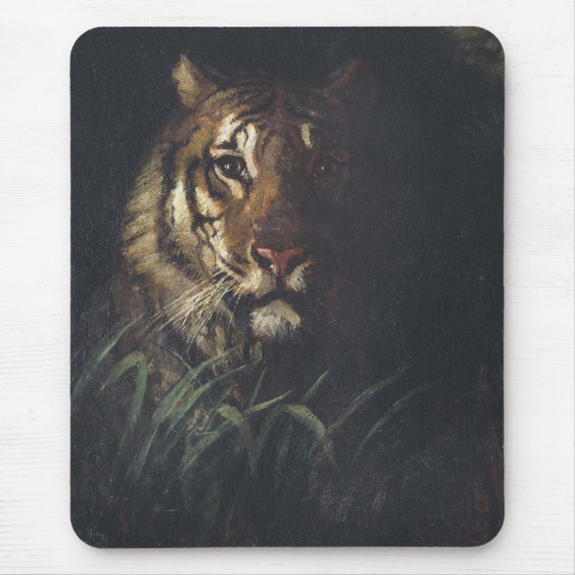 Tiger's Head (by Abott Handerson Thayer) Mouse Mat (Front)