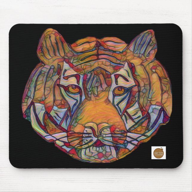 Tiger's Head Mousemat (Front)