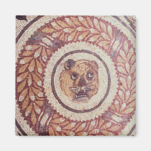 Tiger's head, Roman mosaic, early 4th century Magnet