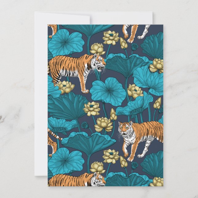 Tigers in the yellow lotus pond (Front)