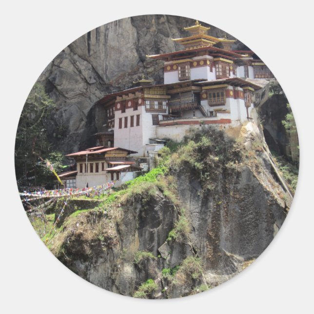 tiger's nest classic round sticker (Front)
