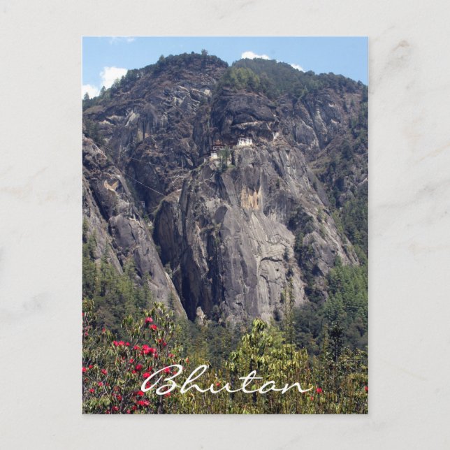 tiger's nest cliff monastery postcard (Front)