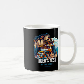 Tiger's Nest Monastery Bhutan Paro Himalayan Cultu Coffee Mug