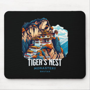 Tiger's Nest Monastery Bhutan Paro Himalayan Cultu Mouse Mat