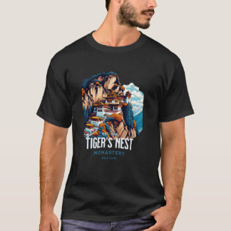 Tiger's Nest Monastery Bhutan Paro Himalayan Cultu T-Shirt