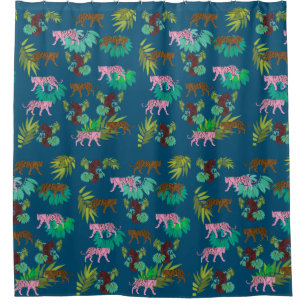 Tigers Pattern Shower Curtain
