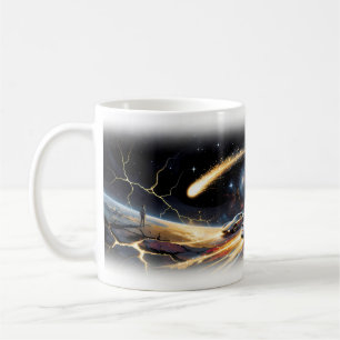 Tigers Race Cars Cosmic Explosion Galaxy Mug