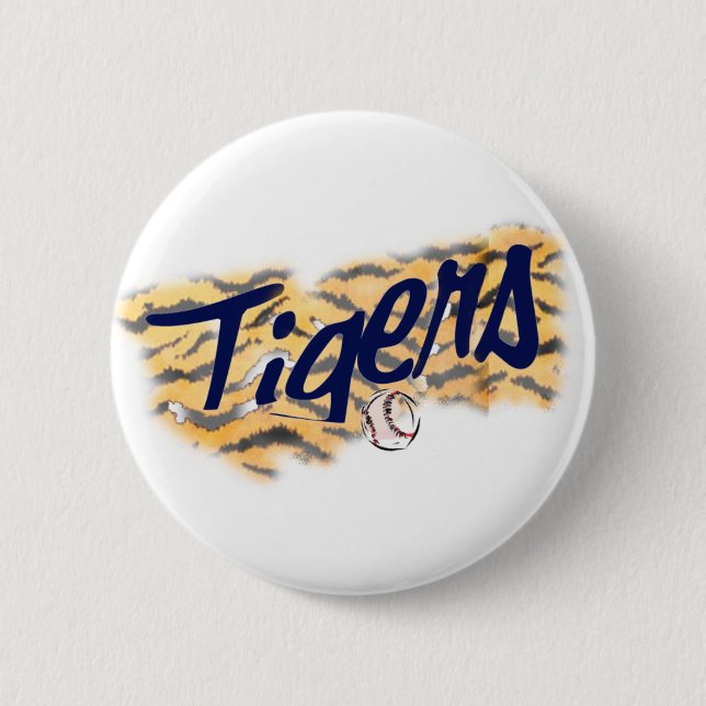 tigers ROAR 6 Cm Round Badge (Front)