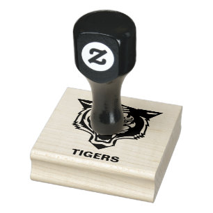 TIGERS RUBBER STAMP