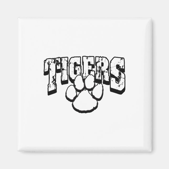Tigers School Spirit Back To School B  Magnet (Front)