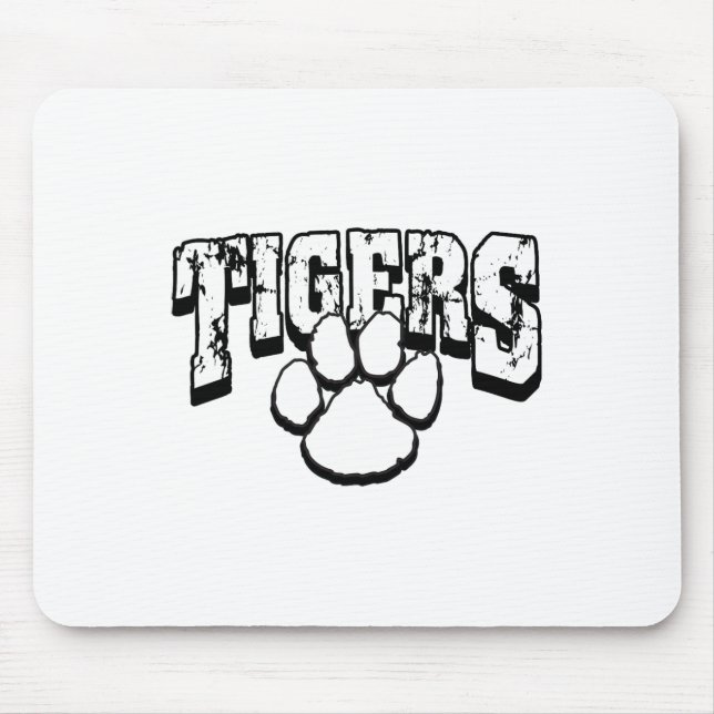 Tigers School Spirit Back To School B  Mouse Mat (Front)