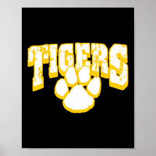 Tigers School Spirit Back To School Y  Poster