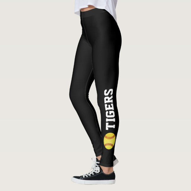 Tigers Softball Leggings (Left)