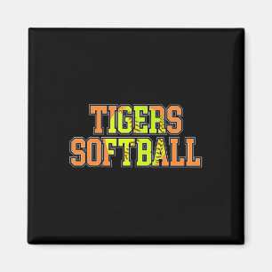 Tigers Softll Mom Orange Tiger Pride Softll Coach Magnet