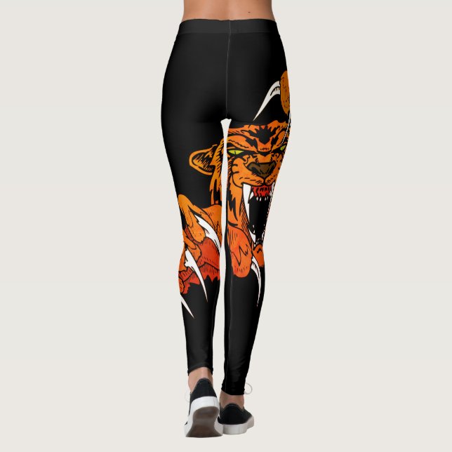 Tigers Sports Football Basketball Baseball Legging (Back)