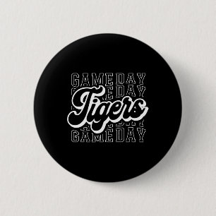 Tigers Sports Mascot - For Tigers Team Football Ba 6 Cm Round Badge