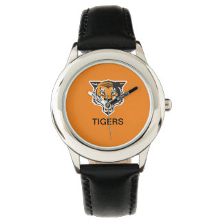 TIGERS Stainless Steel Black Watch