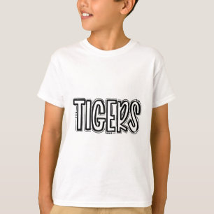 Tigers Swash School Spirit Orange Black Footll Spo T-Shirt