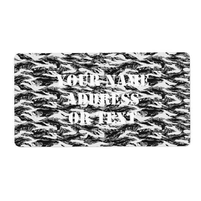 Tigerstripe Urban Camouflage - Black & Grey (Front)