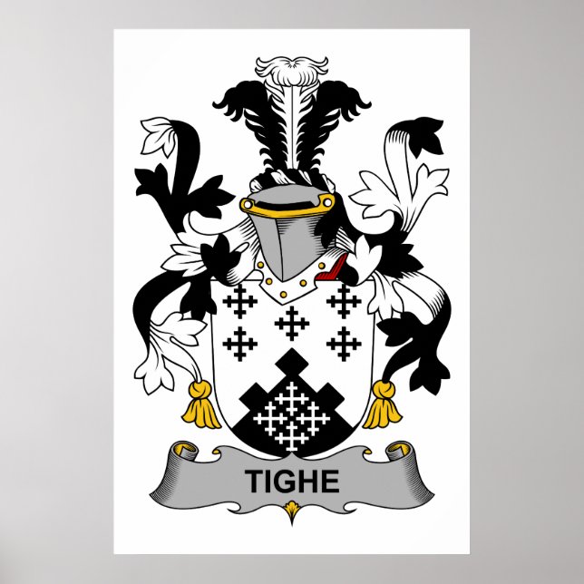Tighe Family Crest Poster (Front)